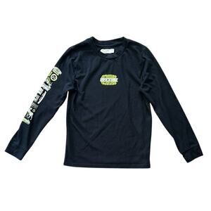 Abercrombie Kids Long Sleeve Graphic Logo Black T-Shirt 9/10